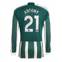 Manchester United Antony #21 Bortatröja 2023-24 Långa ärmar